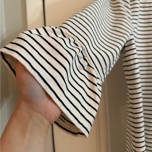 Alfani Black and White Striped Blouse - Picture 6 of 6